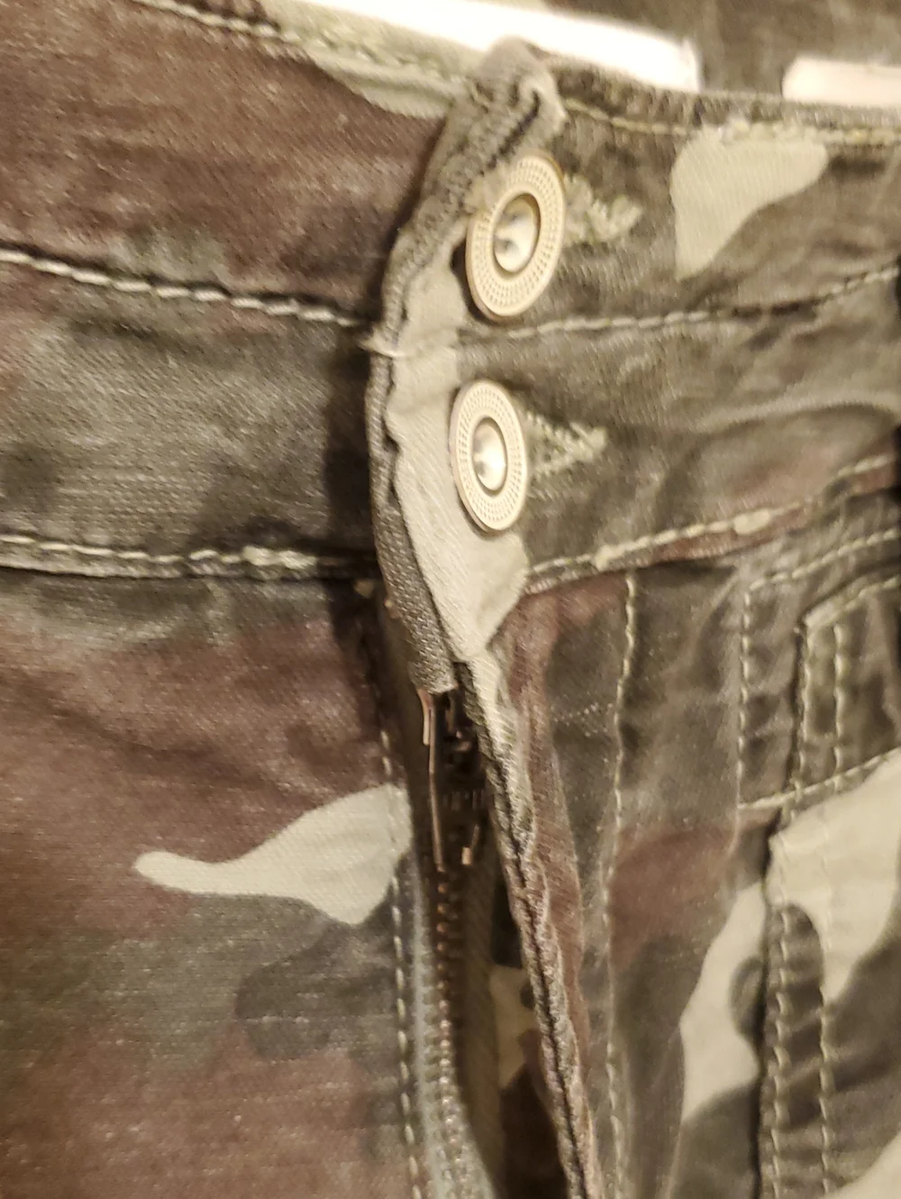 By Anthropologie The Wanderer Camo Print Size 27 Linen Blend